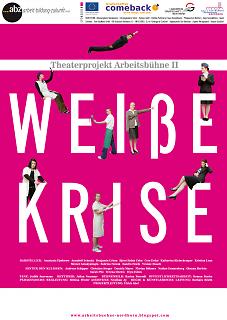 Plakat Theaterstück "Weiße Krise" - Copyright abz Arbeit·Bildung·Zukunft GmbH